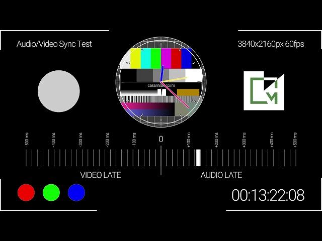 Audio Video Sync Test FREE - 45min - CasaMilan Live Production