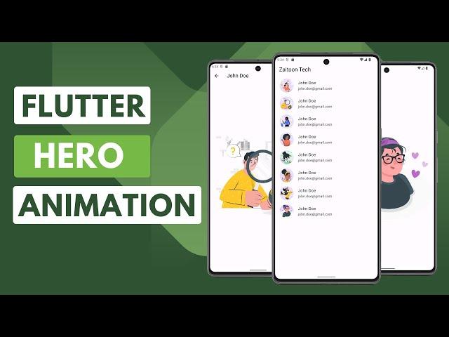 Flutter Hero Animation Widget | Hero animation widget | [2024]