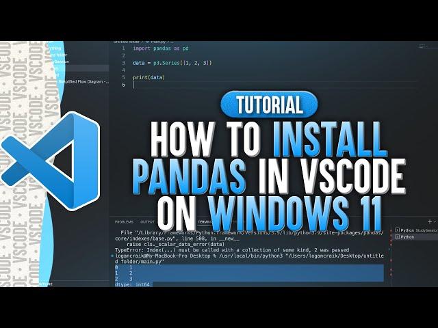 How To Install Pandas in Visual Studio Code (Windows 11)