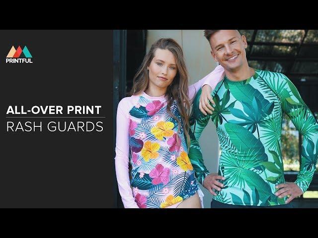 Design Your Own All-Over Print Rash Guards - Printful