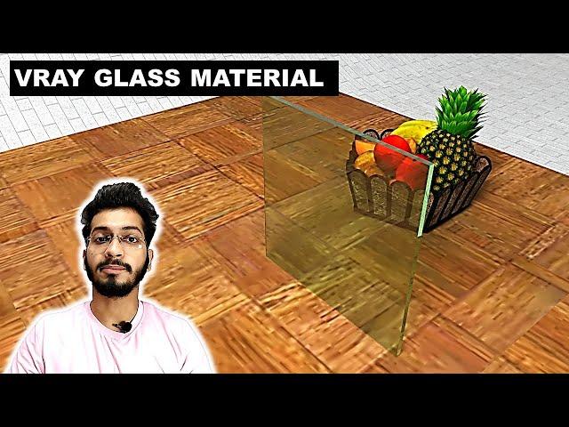 how to make GLASS MATERIAL in sketchup vray || DV Studio