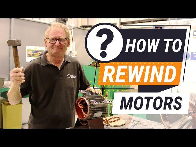 How to rewind an electric motor from start to finish