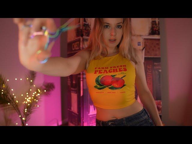 ASMR Do you like my peaches? Summer haircut and shampooing