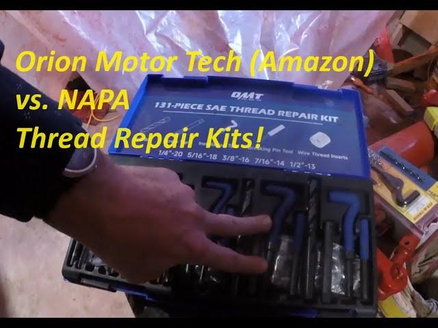 Orion Motor Tech (Amazon) Thread Repair vs. NAPA Thread Repair.