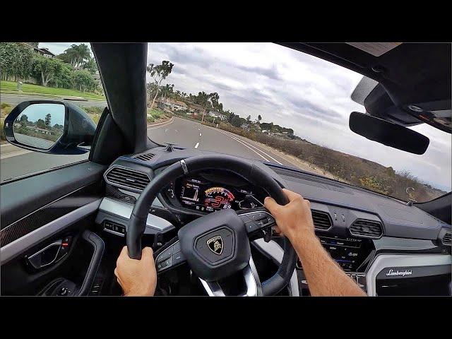 2020 Lamborghini Urus SUV POV Test Drive (3D Audio)(ASMR)