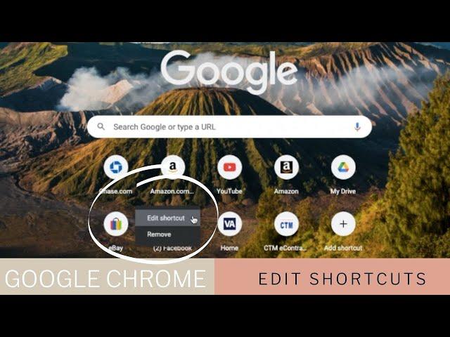 How To Edit Shortcuts On Google Chrome Homepage/Browser