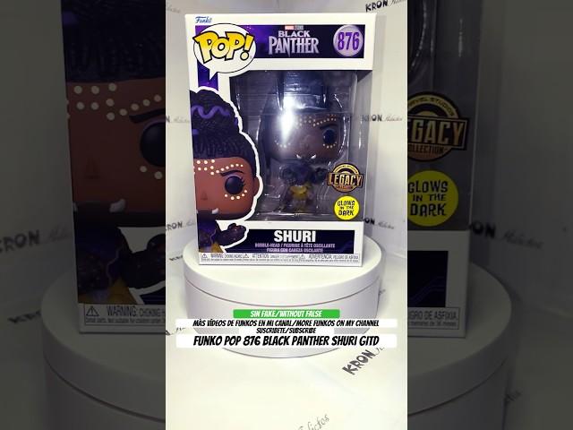 Review Funko pop 876 Black Panther Shuri GITD #unboxing #funko #youtube #shorts #marvel #avengers