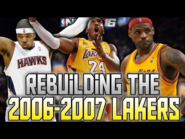 NBA 2K16 MY LEAGUE: REBUILDING THE '06-'07 LA LAKERS - LEBRON? TWO 99 OVERALLS?