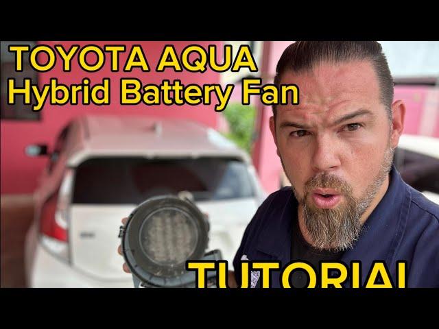 How to clean the hybrid battery fan in Toyota Aqua or Prius C