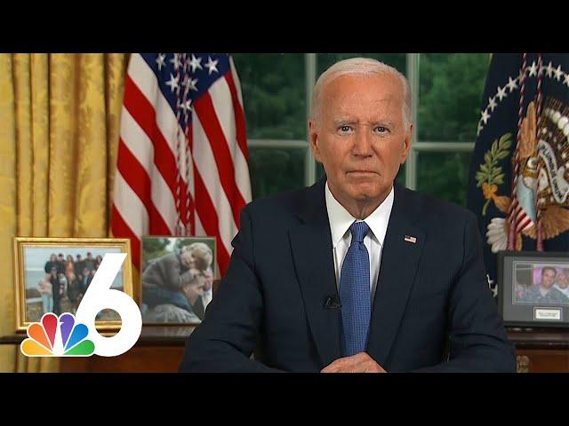 President Joe Biden's FULL Oval Office speech after dropping reelection bid