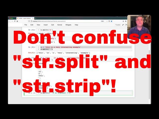 Confused by Python's "split" and "strip" string methods?