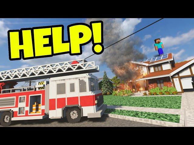 Extreme Realistic BUILDING FIRE RESCUE! - Teardown Gameplay