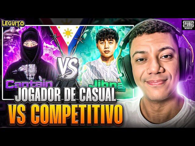 X1 ENTRE UM JOGADOR DE COMPETITIVO VS UM JOGADOR DE CASUAL? PUBG MOBILE REACT STAR CAPTAIN