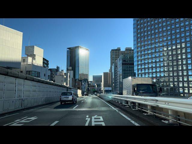 [ Driving Japan ] Tokyo City Highway. You can sleep peacefully while watching the sunset.　首都高速