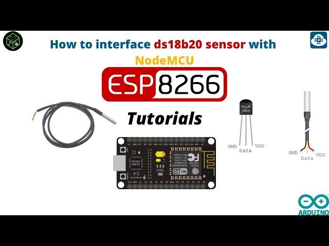 E.P:-26 | How to interface ds18b20 sensor with NodeMCU |  NodeMCU Tutorial  | Tech For Fun