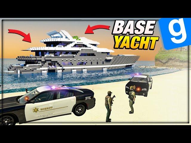 BASE Cachée dans un YACHT GÉANT LUXURY  !  Gmod DarkRP