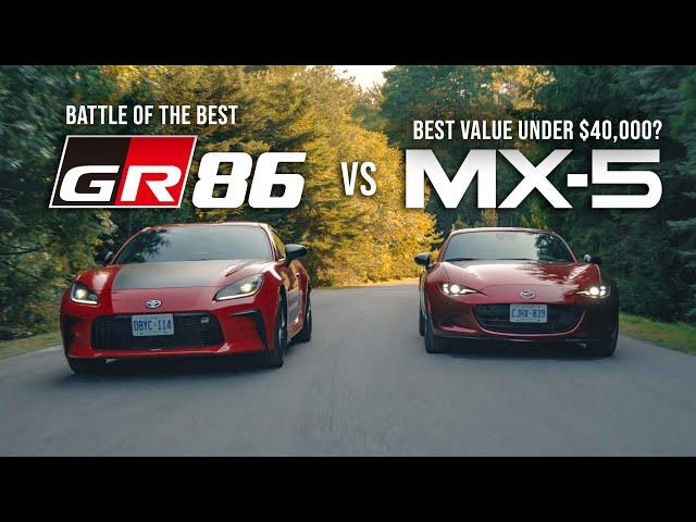 2024 Toyota GR86 vs Mazda MX-5 // Which is the Best Sports Car for under $40K?