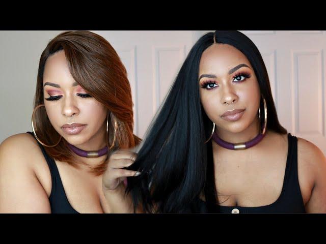 Outre The Daily Wig Salon Blowout Wig Lookbook! | 5 Affordable Wigs | TheHeartsandCake90