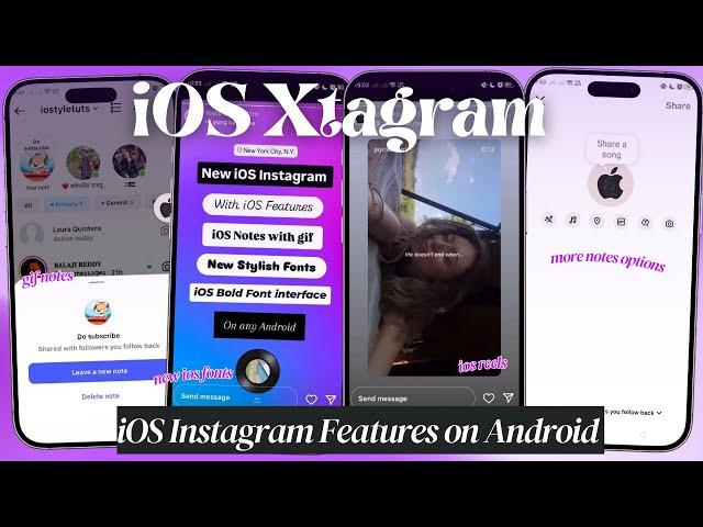 iOS Instagram Xtagram iOS Style Features on Android