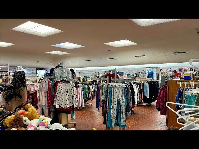 ASMR Empty Thrift Store Walk Through (whisper)