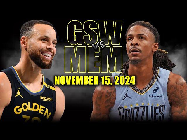 Golden State Warriors vs Memphis Grizzlies Full Game Highlights - November 15  | 2024-25 NBA Season