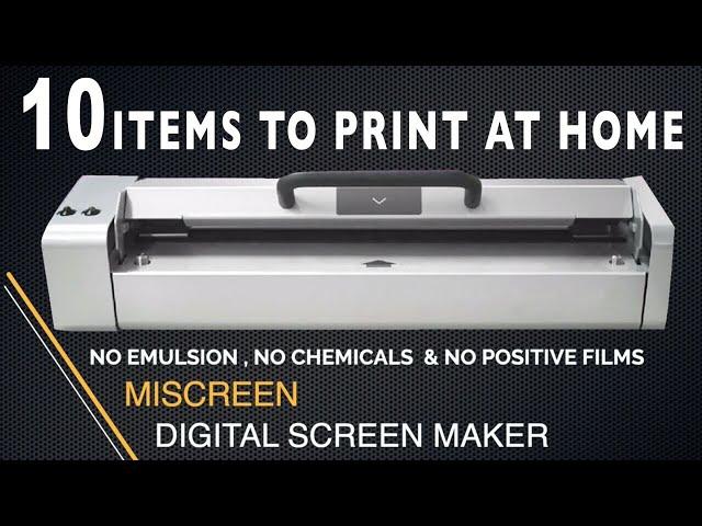 10 Items to Screen Print at Home