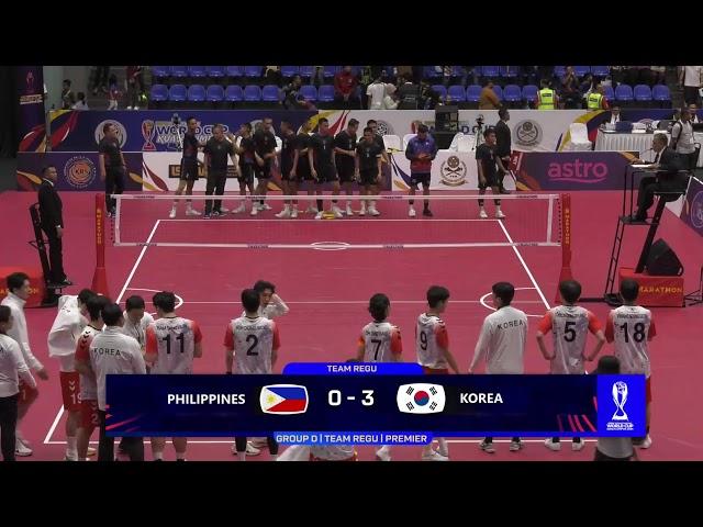 Philippines vs Korea - Group D - Team Regu - Premier - ISTAF Sepaktakraw World Cup Kuala Lumpur 2024