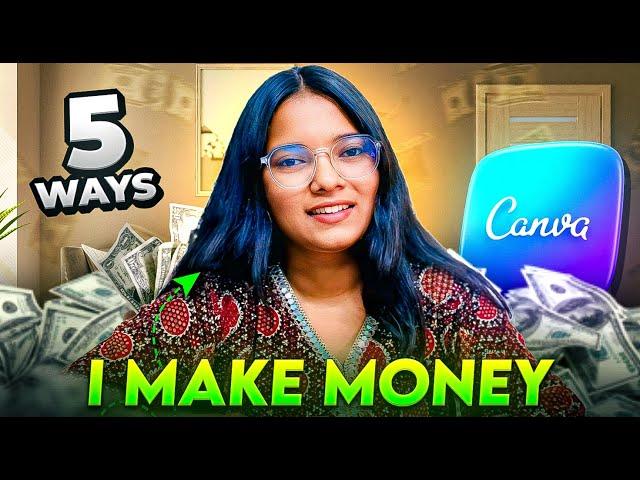 5 Ways To Make Money With Canva That I use personally!