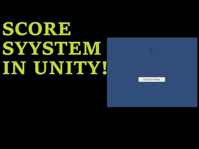 Click a button to add a score in Unity