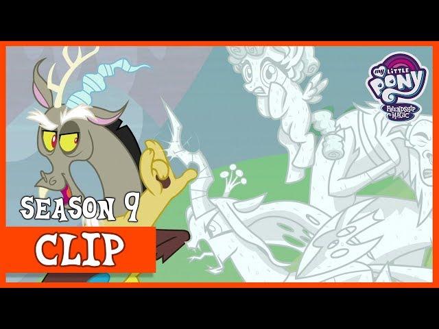 Celestia, Luna and Discord Turn the Villains to Stone (The Ending of the End) | MLP: FiM [HD]