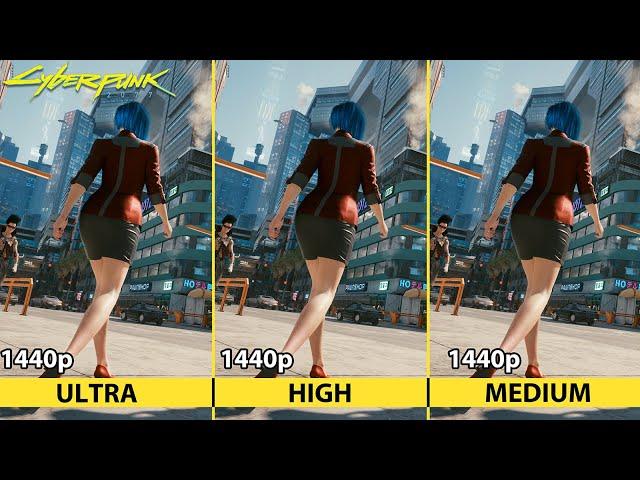 Cyberpunk 2077 Ultra vs. High vs. Medium vs. Low - 1440p RTX 2070 - Ryzen 3900x - Graphics and FPS