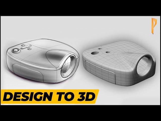 Design Sketches to 3D #3 | Subdivision Surface Training