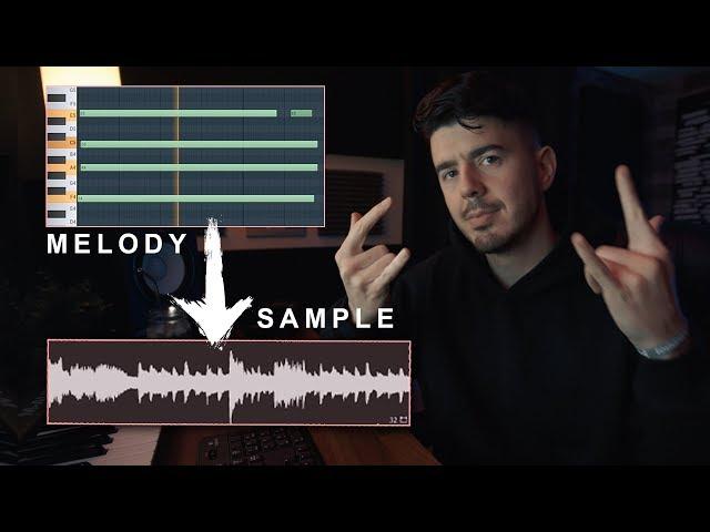MAKING A MELODY SOUND LIKE ITS A SAMPLE | Making a Beat fl studio