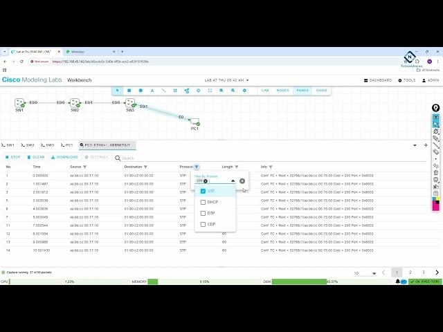 Portfast Lab in CISCO Modeling Labs | CCNA Labs in CML