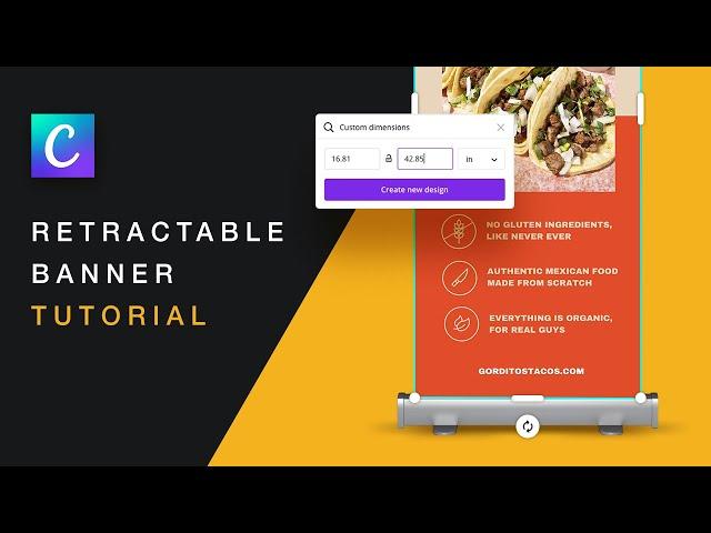 Create a Retractable Banner in Canva (Large Format Print Tutorial)