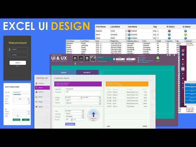 Advanced Excel UserForm with real-life projects. Modern UI For beginners and professionals