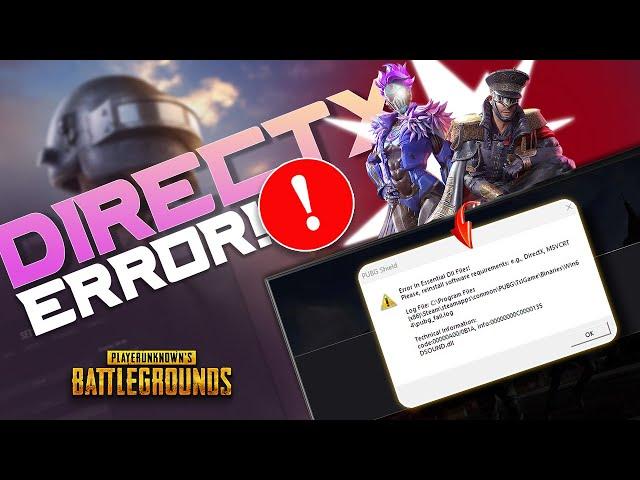 How to Fix DirectX One-Time Error in PUBG Battlegrounds on PC