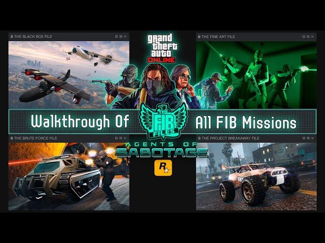 GTA Online | Agents of Sabotage - All FIB Files Heist Missions - Part 1 - Rockstargames