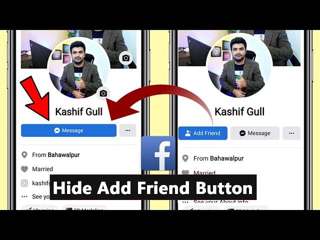 Facebook profile Add Friend on Messenger Button। Enable Message Button Friend request off