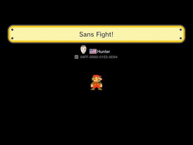 Super Mario Maker - Sans Fight!