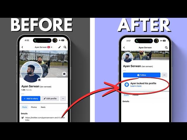 How To LOCK Your Facebook Profile! (2024 easy)