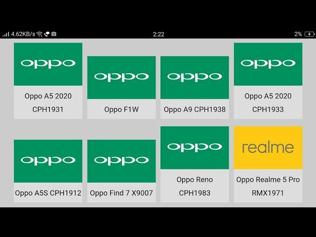 Oppo original flash file or firmware ,stock rom