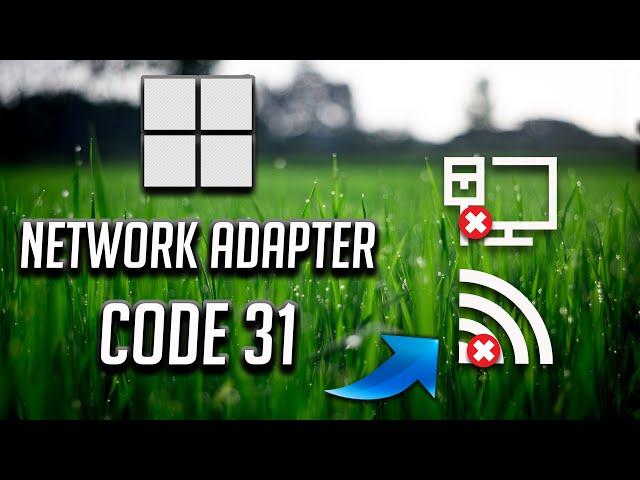 Fix Network Adapter Error Code 31 in Device Manager in Windows 11/10