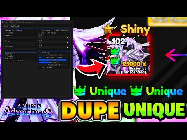 Anime Adventures Script GUI / HACK & SCRIPT | DUPE SCRIPT & ROLLBACK REROLLS INF GEMS MACRO AUTOFARM