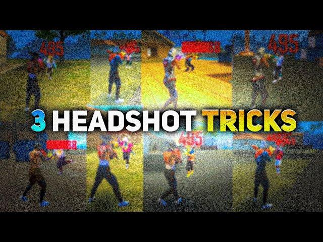 3 Easy TRICKS for HEADSHOT 2024 ! (GET 99% HEADSHOT RATE)