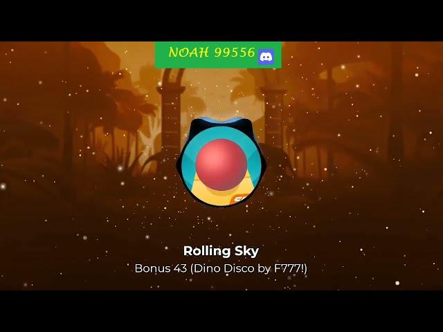 Rolling Sky Bonus 43 Dino Disco (Level 105) Soundtrack (Music by F777!)