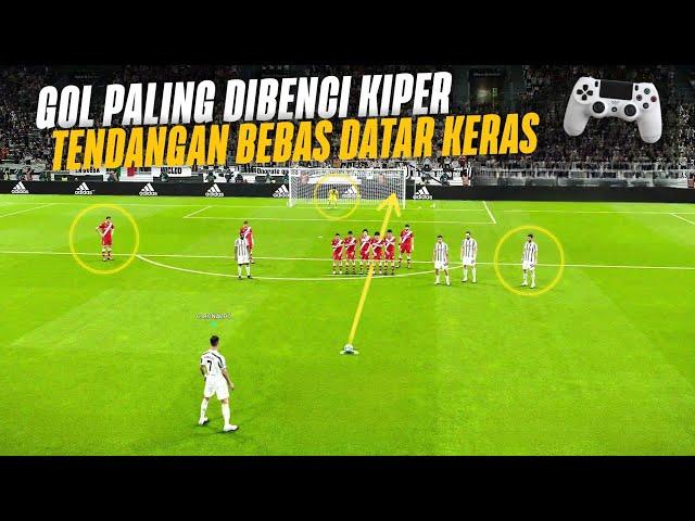 TRICK OF FLAT FREE KICK GOALS: PES EFOOTBALL 2023 SMART FREEKICK