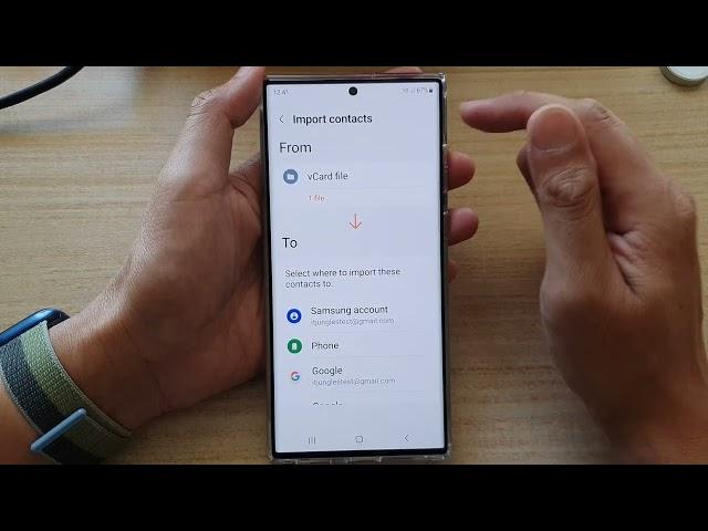Galaxy S22/S22+/Ultra: How to Import Contacts from vCard Files