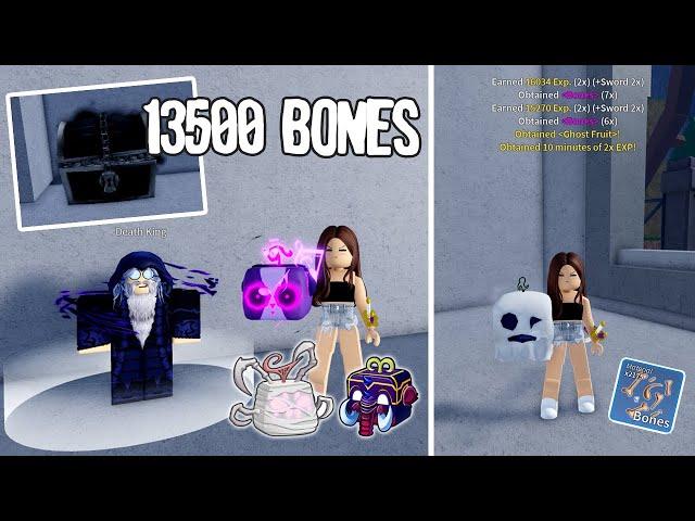 Spending 15,000 Bones for Random Surprises in Blox Fruits [Halloween Update]