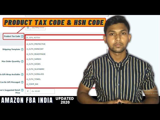 HOW TO GET YOUR PRODUCTS HSN CODE & PRODUCT TAX CODE #AmazonFBA (for manufacturer & seller )